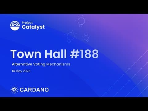 Project Catalyst Town Hall 188