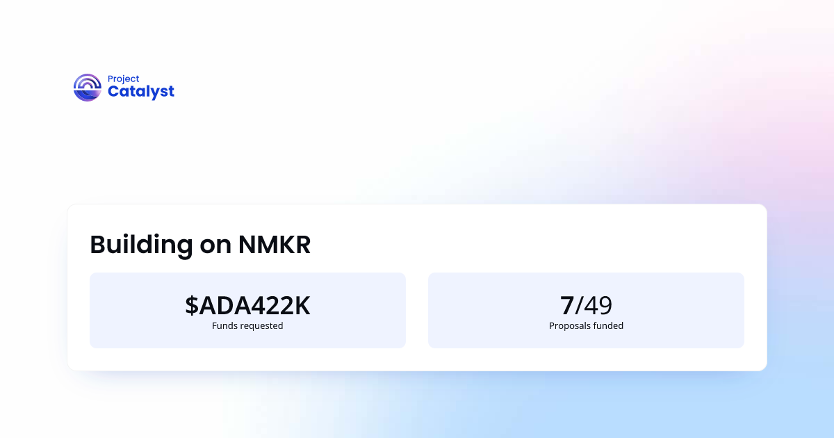 Building on NMKR | Project Catalyst