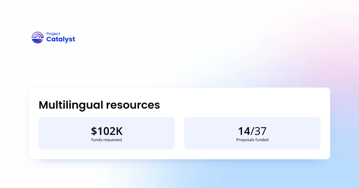 Multilingual resources | Project Catalyst
