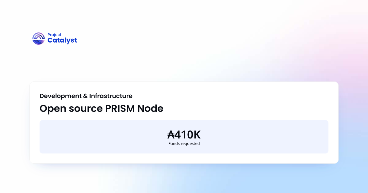 Open source PRISM Node
